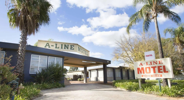 A Line Motel, Забронировать Мотель Гриффит Riverina, рядом с Местный суд города Гриффит