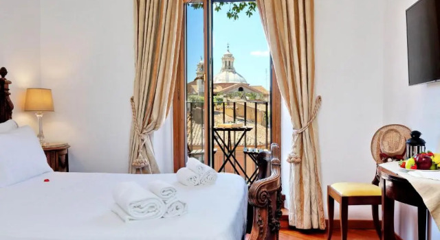Двухместный номер Deluxe с балконом и с видом на город Terrazze Navona