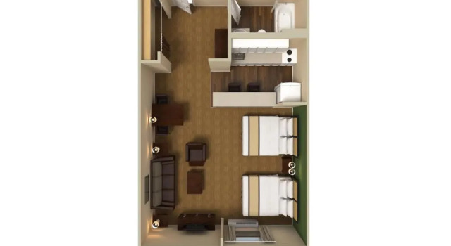 Deluxe firedobbelt etværelseslejlighed Extended Stay America - Macon - North