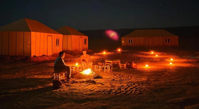 Семейный тент с балконом starlitdesertcamp
