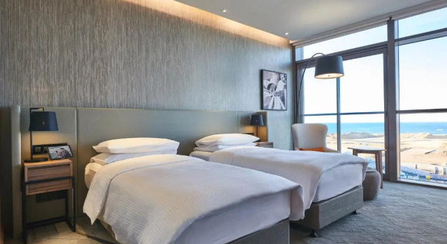 Deluxe Double room with marina view Mysk Al Mouj Hotel