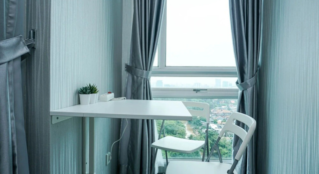 New Furnished and Comfortable Studio Woodland Park Apartment, Book Apartment Jakarta Jakarta Province