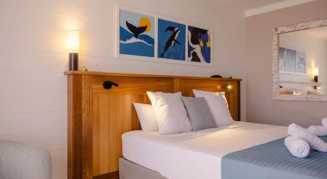 Двухместный номер Deluxe с балконом и с видом на океан Villa Hibiscus sur la plage de Boucan-Canot