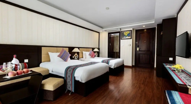 Номер Deluxe с видом на горы Sapa Diamond Hotel