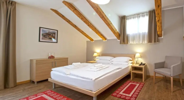 Апартаменты Deluxe с балконом и с красивым видом из окна Residence Cavanis Wellness & Spa