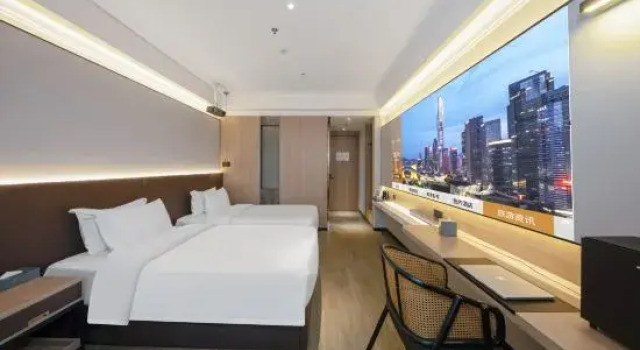 Двухместный люкс Lu Yue Hotel (Shenzhen Huaqiangbei Science Museum Metro Station Store)