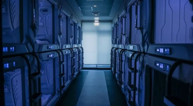 Standaard mannen Capsule Capsule Hotel 2nd BOX