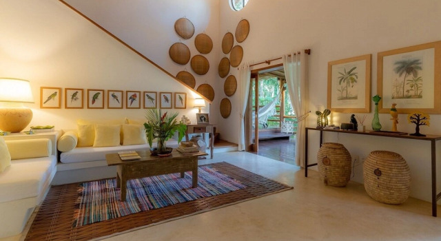 142D Casa com 03 Suítes em Trancoso, Book Feriehus Sommerhuse i Bahia, Hytte