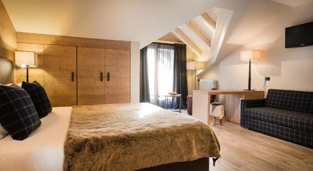 Standard Doppel Zimmer mit Bergblick Hotel Alù Mountain Design