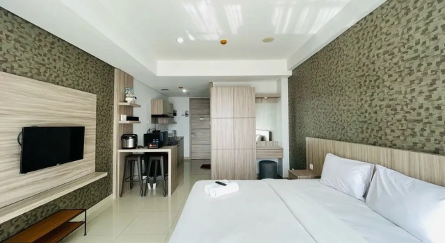 Deluxe Studio Room At Dago Suites Apartment, Rezervovat Apartmán Apartmány v Bandung, poblíž Adventist Hostpital, Apartmán