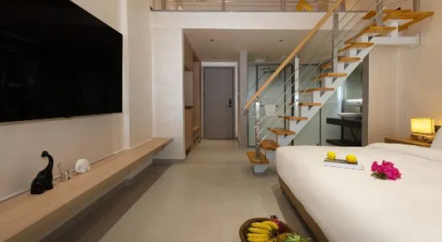 Люкс Дуплекс с видом на сад Hai LAN Jian mei su seascape hotel
