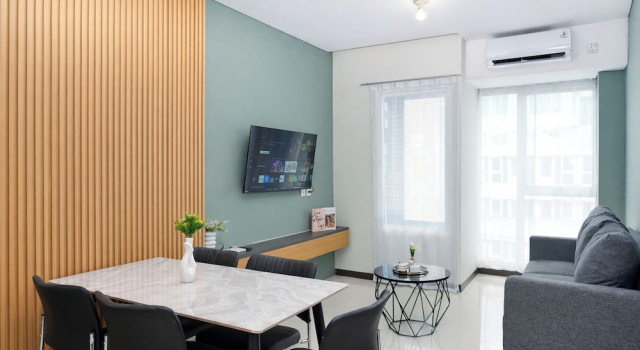Апартаменты Standard Cozy Designed 2Br Apartment For 6 Pax At Nifarro Park