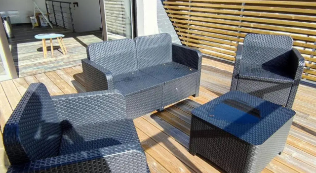 Коттедж Les terrasse du rody, vue mer .