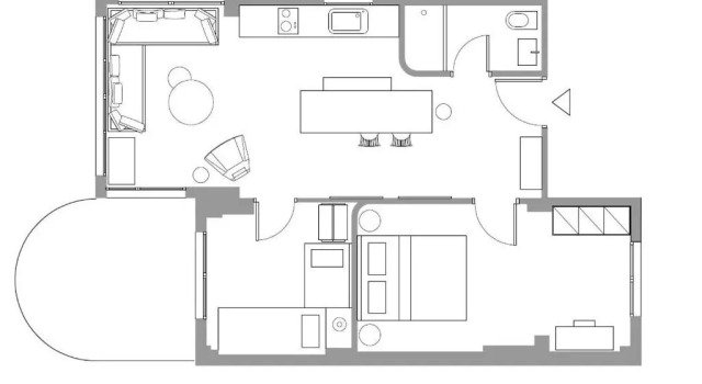 Апартаменты с 2 комнатами с видом на море Talizeti Home