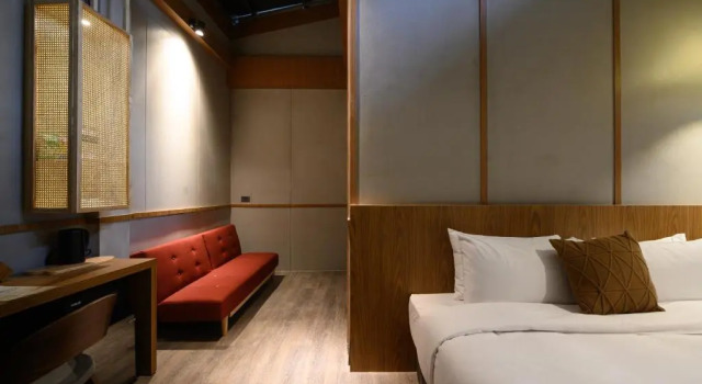 Двухместный номер Standard с видом на сад Yunoyado Onsen Hot Spring Hotel Deyang