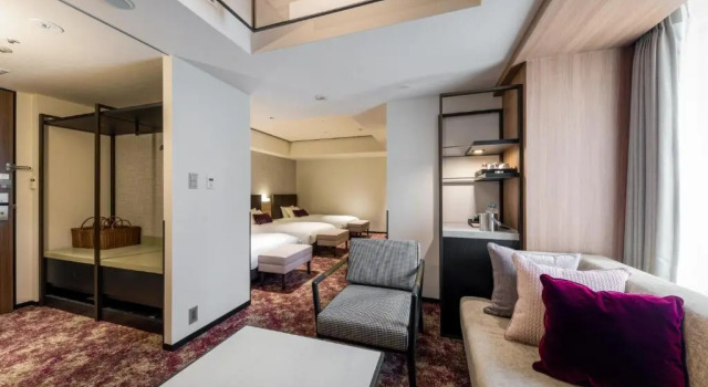 Трёхместный номер Deluxe Solaria Nishitetsu Hotel Sapporo