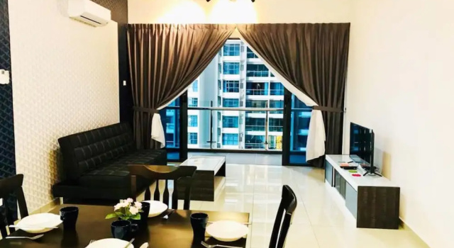 Апартаменты c 1 комнатой с балконом и с видом на город Atlantis Apple Home Melaka Town Area