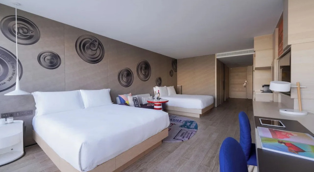 Четырёхместный номер Standard с видом на город Hotel Indigo Kaohsiung Central Park by IHG