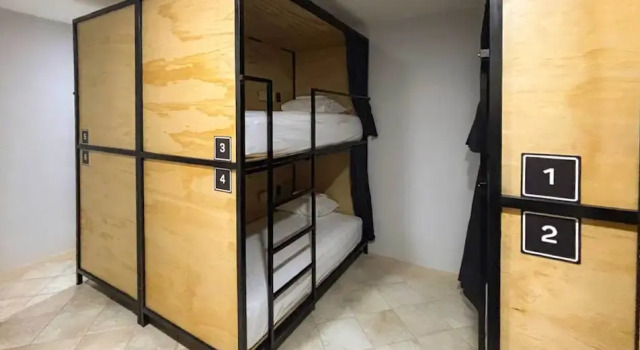 Кровать в общем номере Hostal CASA MX quinta avenida