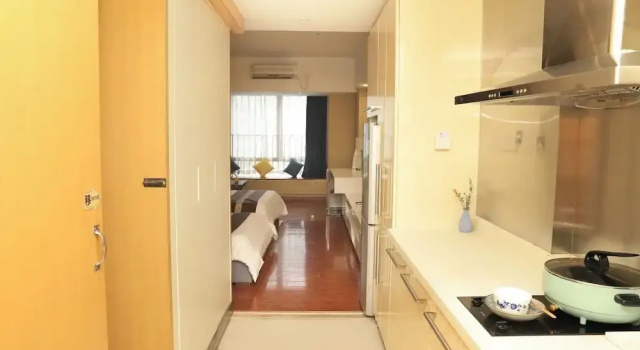Двухместный номер Basic с видом на сад Jiayuan Executive ApartHotel Guangzhou Wuyangcun Metro Station Zhujiang New Town Branch