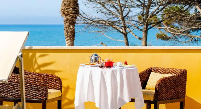 Двухместный номер Standard с балконом и с видом на море Hotel Villa Romana