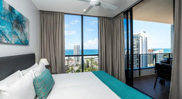 Апартаменты c 1 комнатой с видом на океан Synergy Broadbeach - Official