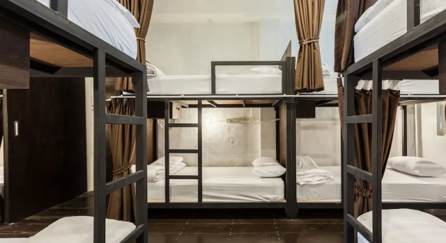 Кровать в общем номере Feel Good Hostel