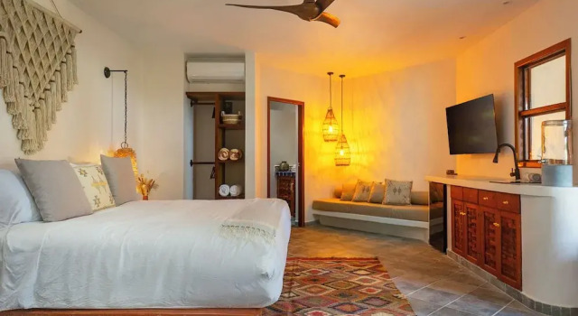 Monolocale Premium 1 camera da letto vista litorale Mantaray Tulum
