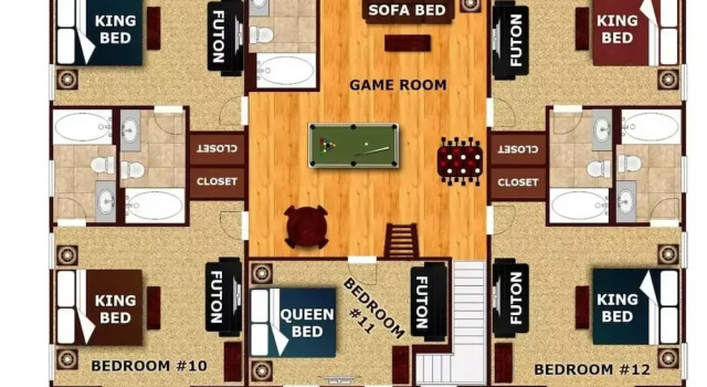 Коттедж A View for All Seasons Luxe Smoky Mountain Cabin With Hot Tubs Game Room