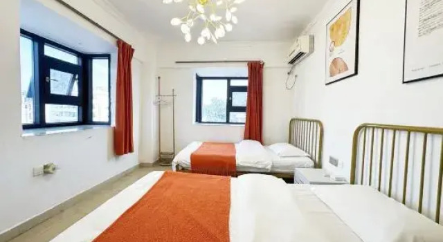 Люкс с 3 комнатами с видом на море Shenzhen Dapeng Mancheng Theme Hostel