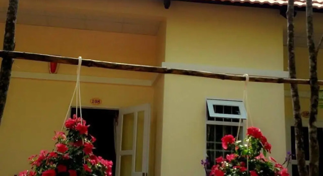 Бунгало с балконом и с видом на сад Duc Anh Garden Homestay
