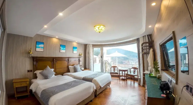 Двухместный номер Standard с видом на море Laoshan Swan Castle Vacation Garden B&B