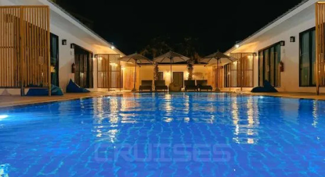 Кровать в общем номере Longlay Resort Rayong ล่องเล รีสอร์ท ระยอง