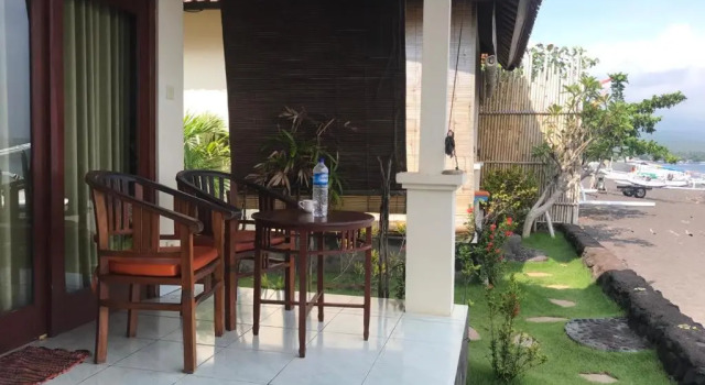 Двухместный номер Deluxe с балконом и с видом на море Tambun Sari Beach Homestay