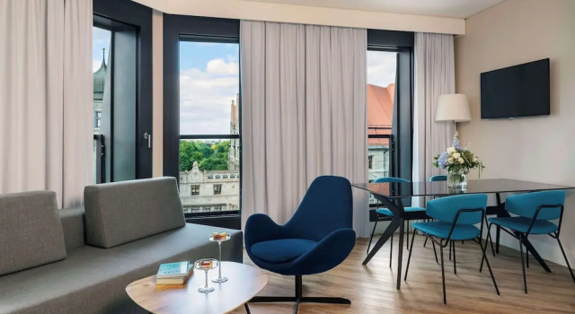 Double suite junior Avec vue NH Leipzig Zentrum