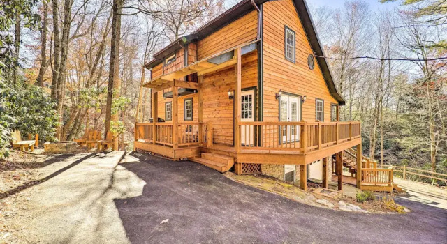 Коттедж 10 Mi to Sugar Mountain! Cabin w/ Lake Access