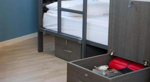 Кровать в общем номере Hostel La Pedriza