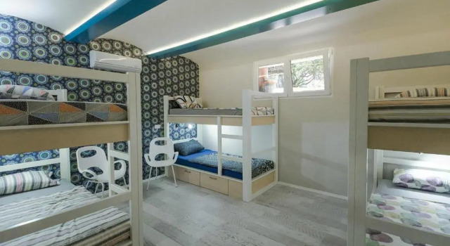 Bett im Wohnheim Hostel Bongo