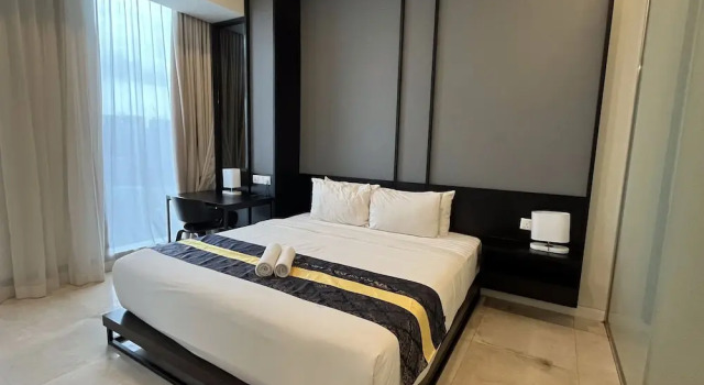 Люкс Executive c 1 комнатой с балконом и с видом на город Tropicana The Residences by uBook