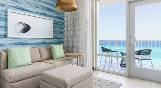 Номер High Floor Deluxe с балконом и с видом на залив Hyatt Place Panama City Beach - Beachfront