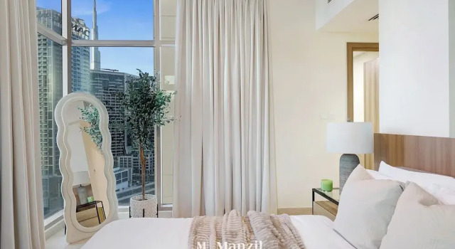 2BR w Canal & Burj View Near Dubai Mall, Забронировать Апартаменты/квартира Дубай Эмират Дубай, рядом с Дубайский аквариум