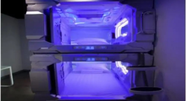 Кровать в общем номере Shenzhen Dreamers Capsule Hotel