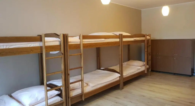 Кровать в общем номере Hostel Kaktus Krakow