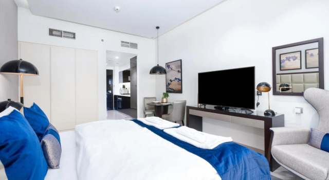 Stunning Studio Near Burj Khalifa, Забронировать Апартаменты/квартира Дубай Эмират Дубай, рядом с Дубайский аквариум