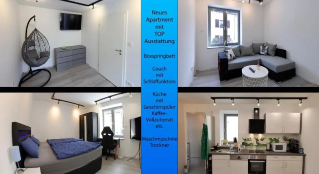Апартаменты Modern und Neu, TOP Ausstattung mit Kaffeevollautomat, 2x Netflix-TV, Lüftungsanlage, Geschirrspüler