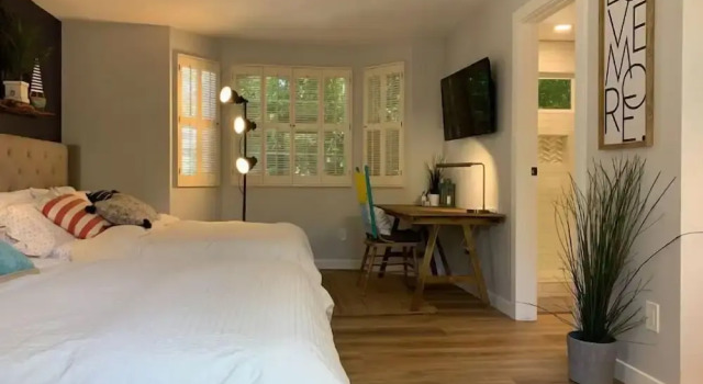 Студия New Cozy Studio 2 Queen Beds, Kitchen Walk to Water