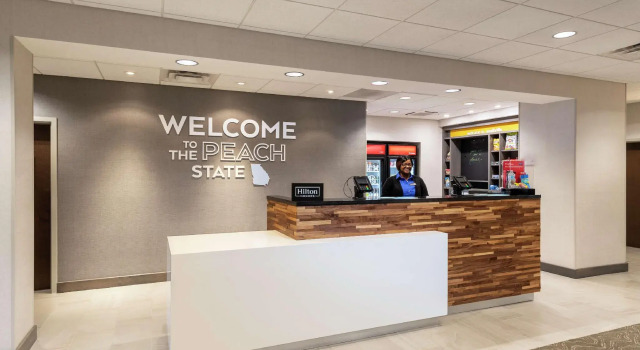 Кровать в общем номере Hampton Inn & Suites Snellville Atlanta Ne