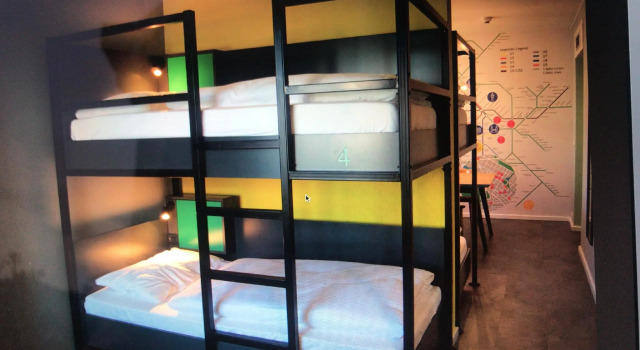 Кровать в общем номере Grand Hostel Berlin Urban