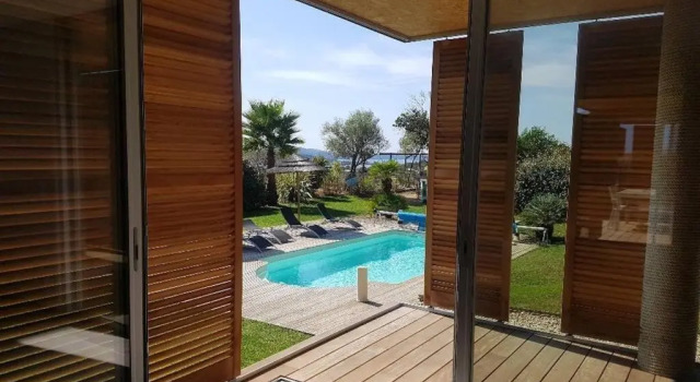 Апартаменты Splendide appartement T3 piscine et vue mer