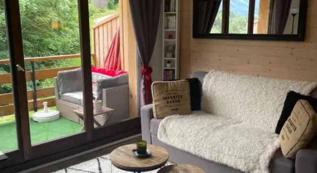 Studio Turquoise quartier Grattague vue MontBlanc